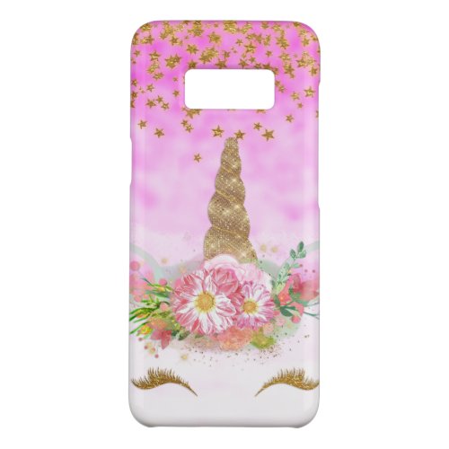 Pink Fantasy and Golden Stars Unicorn Case_Mate Samsung Galaxy S8 Case