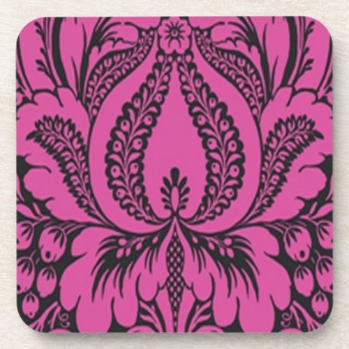 Pink Fantasy Floral Coasters