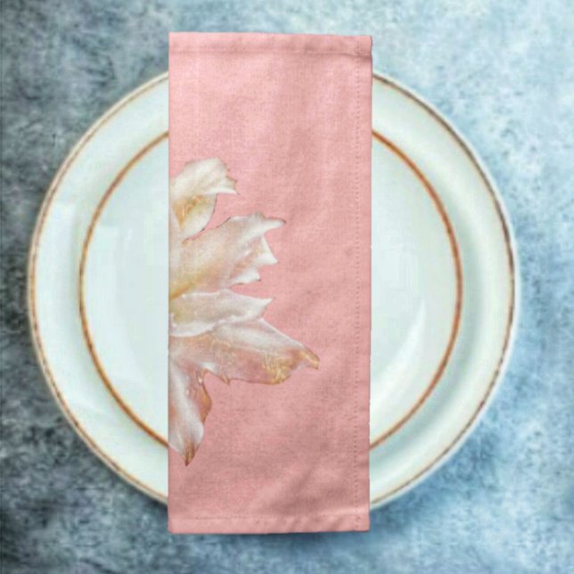 Pink Fantasy Lily Cloth Napkin (These Pink Fantasy Lily Cloth Napkins, would make lovely gifts, for the Newlyweds!)