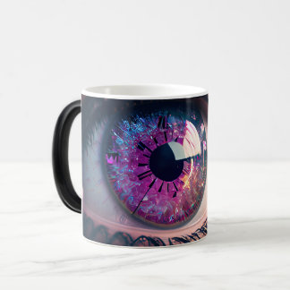 Pink Fantasy Pretty Glitter Eye Closeup Color Morph Mug