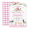 Pink Farm Animal Floral 2nd Birthday