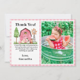 Farm Animal Thank You Card | Zazzle