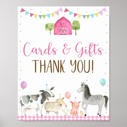 Pink Farm Cards  Gifts Birthday Sign