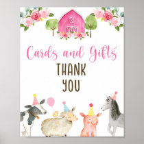 Pink Farm Floral Cards & Gifts Birthday Sign