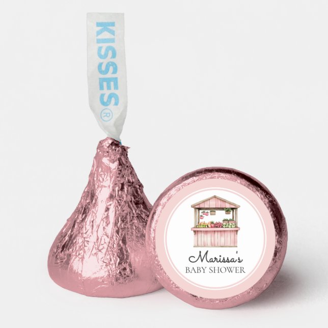 Pink Farmers Market Baby Shower Hershey®'s Kisses® (Front)