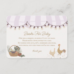 Pink Farmers Market Farm Books for Baby Insert