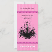 Pink Fashion Diva Rack Card (Back)