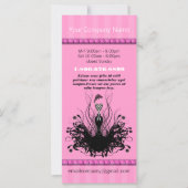 Pink Fashion Diva Rack Card (Front)