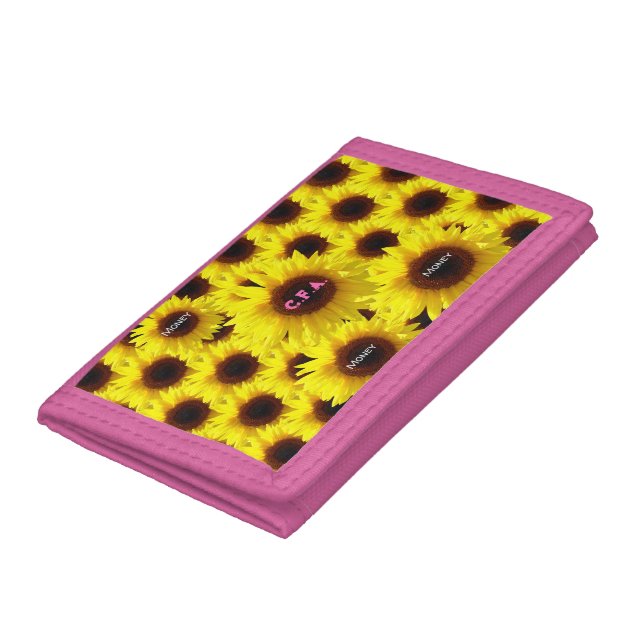 Pink Fashion Stylish Trifold Wallet (Bottom)