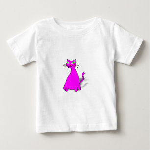 Pink Fat Cat Baby T-Shirt