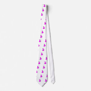 Pink Fat Cat Neck Tie