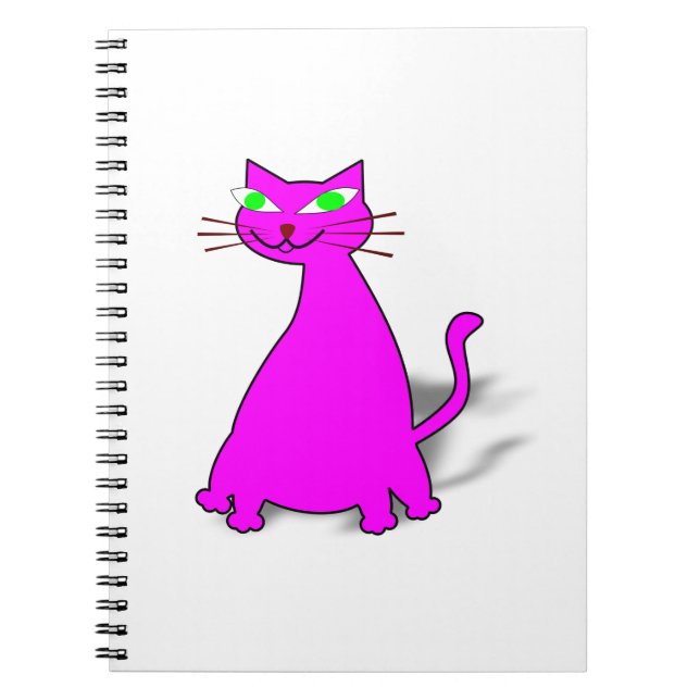 Pink Fat Cat Notebook (Front)