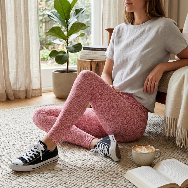 Pink Faux Denim Leggings (Creator Uploaded)