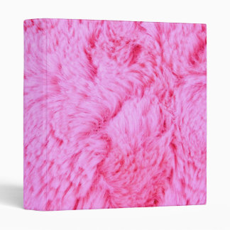 Pink Faux Fur Binder