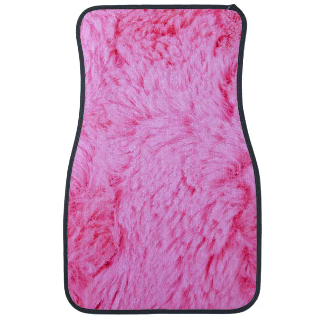 Pink Faux Fur Car Floor Mat Zazzle