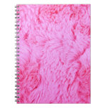 Pink Faux Fur Notebook at Zazzle