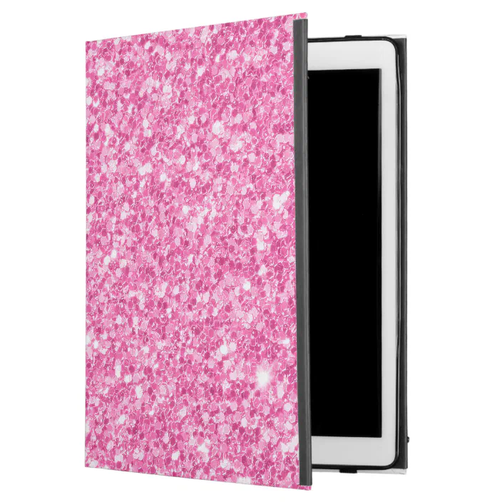 Pink Faux Glitter Background Ipad Pro 12 9 Case Zazzle Com