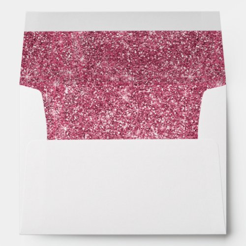 Pink Faux Glitter Envelope