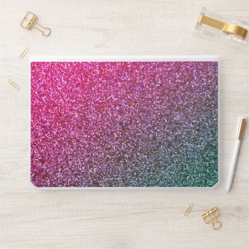 Pink Faux Glitter HP Laptop Skin