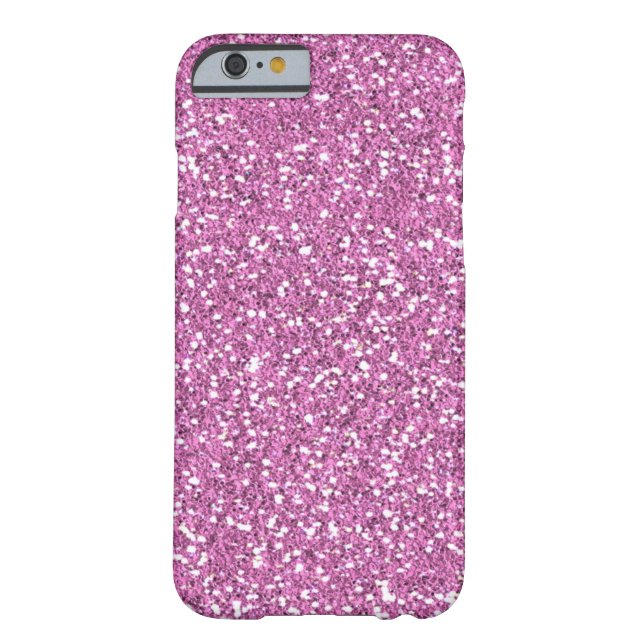 Pink Faux Glitter iPhone 6 case (Back)