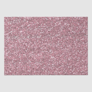 Pink Faux Glitter Tissue Paper