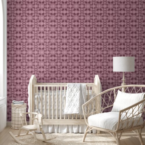 Pink Faux Lace Pattern Wallpaper Wallpaper