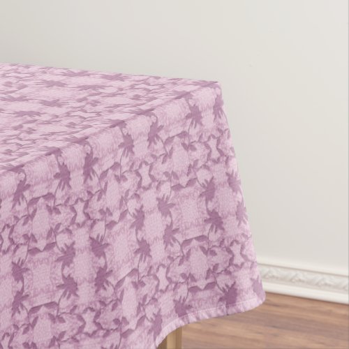 Pink Faux Lace  Tablecloth