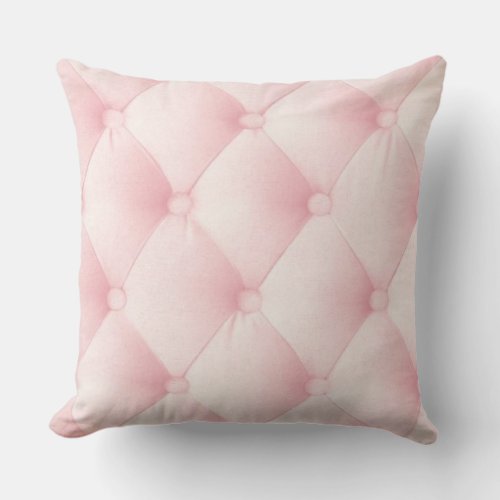 Pink Faux Leather Print Upholstered Pillow