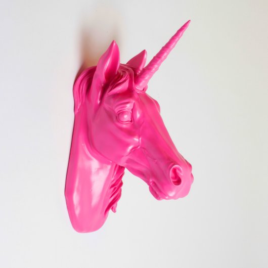 Pink Faux Unicorn Head (3/4)