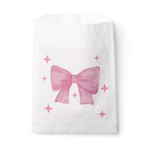 Pink favor bags