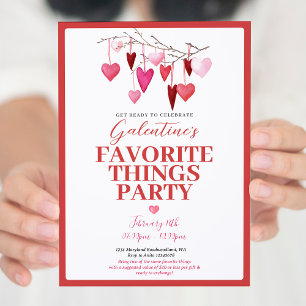 Pink Favourite Thing Valentine’s Galentine’s Party Invitation