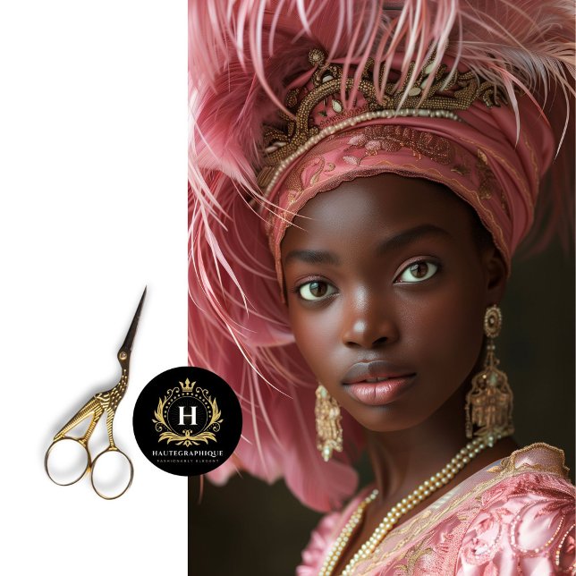 Pink Feather Headdress with Ornate Crown Decoupage Tissue Paper (Creator Uploaded)