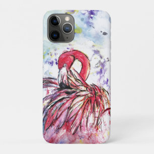 Pink feathers iPhone 11 pro case