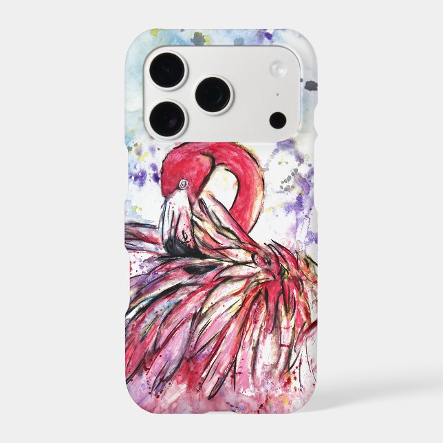 Pink Feathers Iphone Case (Back)