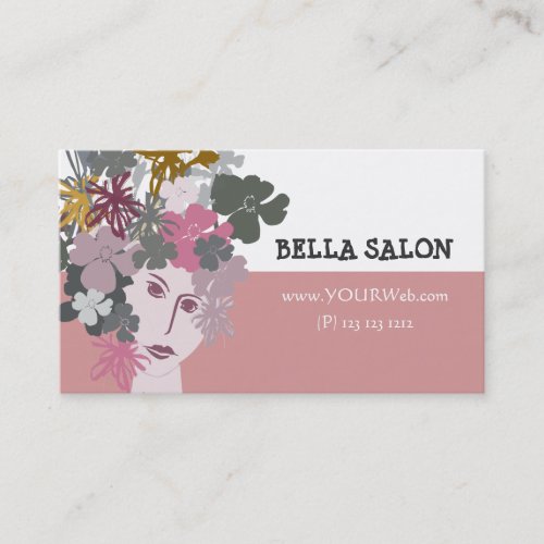 Feminine Beauty Blooming Goddess Business Cards