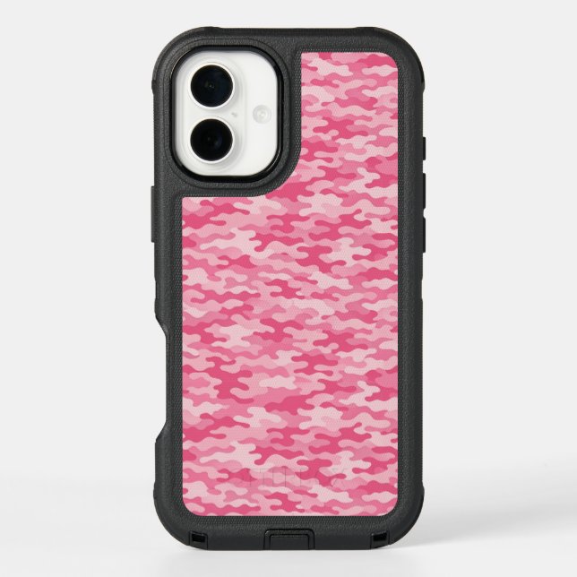 Pink Feminine Camo Pattern Otterbox iPhone Case (Back)