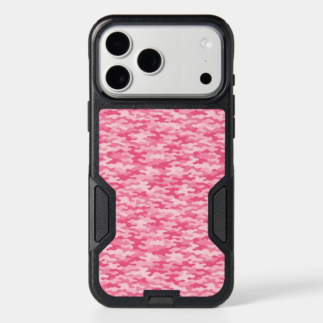 Pink Feminine Camo Pattern Otterbox iPhone Case (Back)
