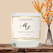 Pink Feminine Elegant Script Initial Wedding