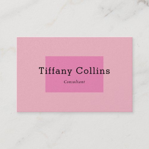 Pink Feminine Pearl Minimalist Professional Modern Business Card