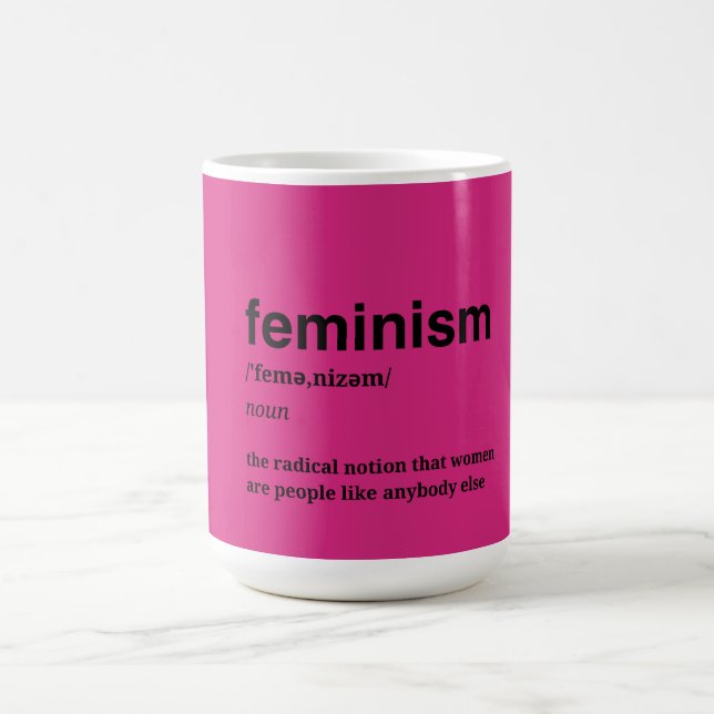 Pink Feminist  Coffee Mug (Center)