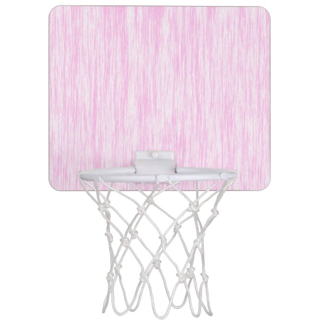 Pink Fiber Mini Basketball Hoop (Front)