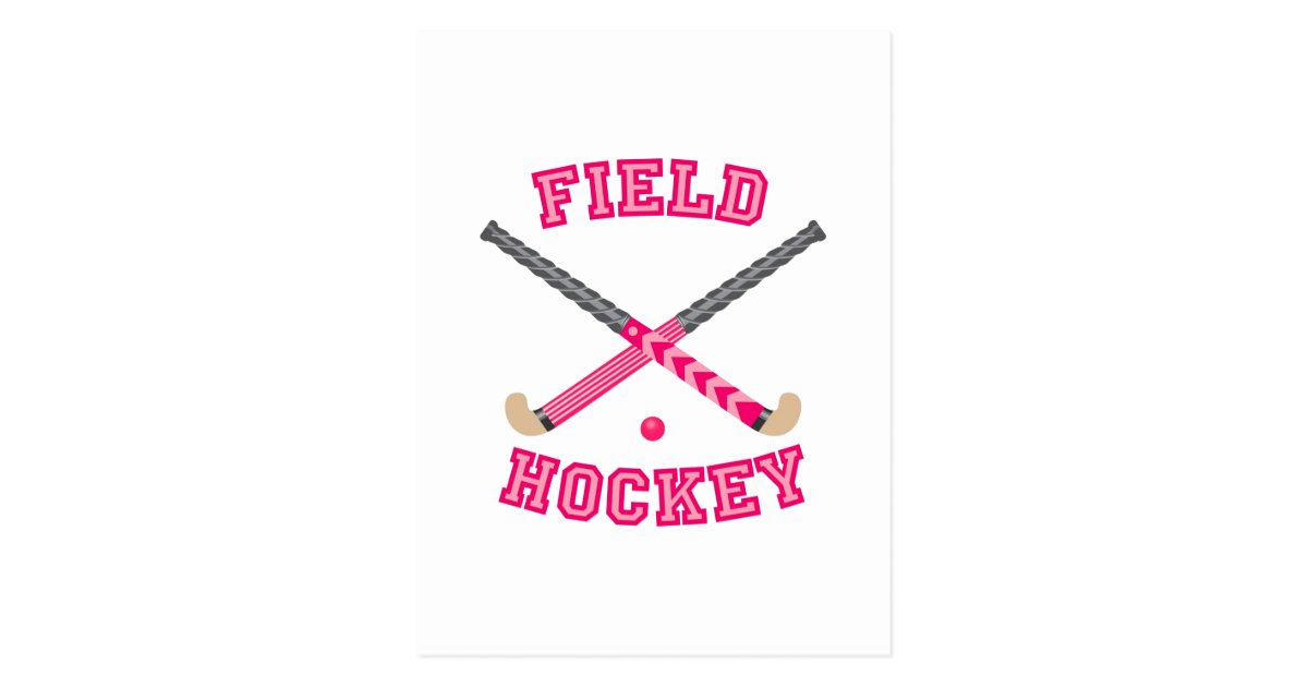 iphone 11 zazzle cases Zazzle.com Hockey Logo Field Postcard  Pink