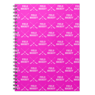 Pink Field Hockey Notebook