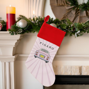 Pink Figaro Car Christmas Stocking