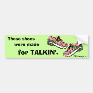 Pink Filibuster Shoes Bumper Sticker