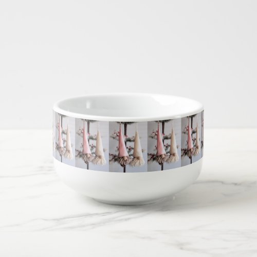 PINK FINNISH GNOMES CHRISTMAS SOUP BOWL