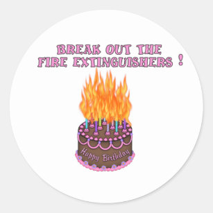 birthday cake on fire clipart