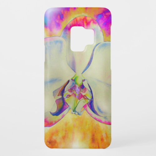 Pink Fire Orchid  surreal watercolor florals  Case_Mate Samsung Galaxy S9 Case