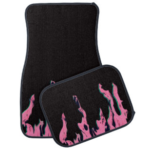Pink fire - Pinkes fire - Flame Flame Car Floor Mat