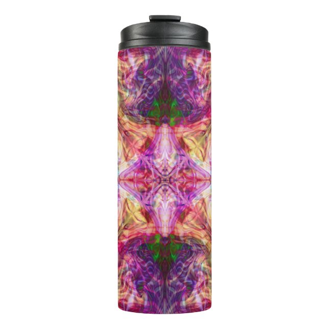 Pink Fire Vapors Thermal Tumbler (Front)